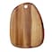 BILLI Pebble Shaped Acacia Cutting Board, Serving Board, 33x24 cm (Natural Acacia) Made in Thailand