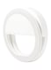 Generic Portable Clip-On Mini Selfie Ring Light Lamp Fill-In Light Night For Smartphone White