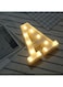 Voberry - Alphabet Led Letter Lights Light Up Plastic Letters Standing Hanging A White 22X18X4.5Centimeter