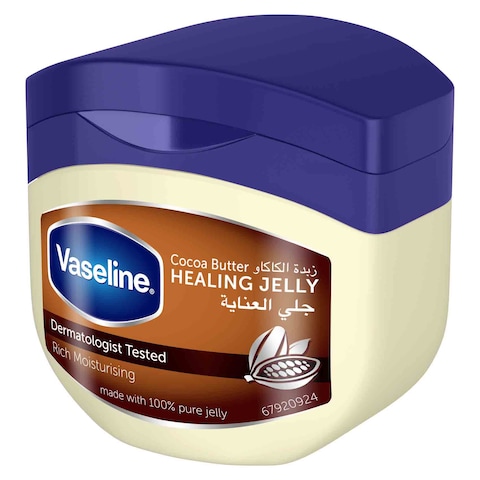 Vaseline Moisturising Natural Healing Jelly For Dry Skin With Cocoa Butter To Heal Dry And Damaged Skin 250ml