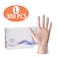 Generic-300PCS-L-Disposable PVC Gloves Single Use Transparent AMMEX Gloves Powder Free Latex Free for Food Service, Parts Handling, Cleanup and Beauty Salon