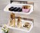 Bathroom Shelf Wall Hanging Plastic Kitchen Storage Rack Toilet Rail Holder Stand Wall Mounted Magic Sticker Punch-free Non-scratch Multifunctional Storage Display Ladder Shelf by Najm Al Asasi