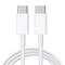 USB C to USB C Cable 60W 6ft, Type C 60W 20V/5A PD Fast Charging Cable Lead with E-Mark Chip Charger for iPad Pro 2020 for MacBook Pro 2020,Samsung Galaxy S20,Switch - White