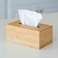 Orchid Tissue Box Solid Wood Napkin Holder Case Simple Stylish Car Home Office Kitchen Box Tissue Holder With Drawer. Slide Out Bottom