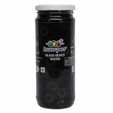 Luxeapers Sliced Black Olives 345g