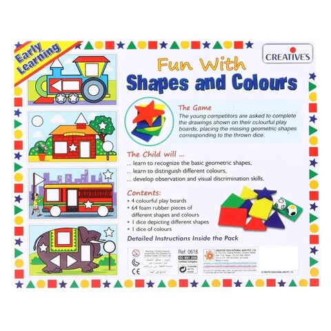 Creative&#39;s Fun With Shapes And Colours Board Game