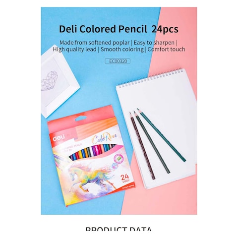 Deli Color Pencils Color Emotion Ec320 - 24 Colors