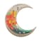 Ramadan Design &nbsp;Half Moon  Elegant Decoration Mubarak  Ceramic Candy,Nuts  Pastry Islam Dinner Design for Storage Snacks Home Trays Plates -gold and green  color (S)(L-19*W-7*H-19CM)