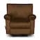 In House Velvet Rocking &amp; Rotating Recliner Chair - Brown - H1