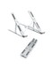 Generic 6-Level Adjustable Height Computer Laptop Stand Silver