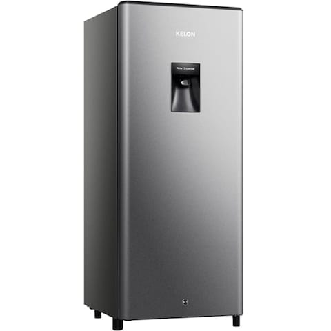 Kelon 177L Net Capacity Single Door Refrigerator with Dispenser Silver KRS-24DRS