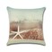 Rishahome Beach Printed Cushion Cover, 45x45 cm