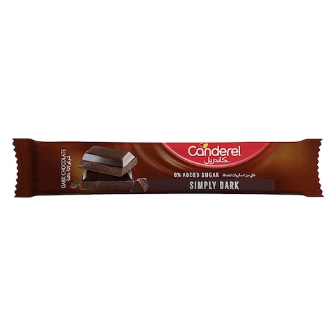 Canderel 0% Sugar Dark Chocolate Bar 27g