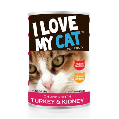 Buy I love My Cat Turkey And Kidney 400GR Online Shop Pet