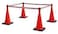 ABBASALI SAFETY CONE 100CM WITH WARNING TAPE