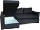 Karnak Convertible Sofa Cum Bed L-Shape Corner Sofa Plus Diwan Bed With Storage Box &amp; Cushion For Living Room, Home, Office, Apartment, Studio Room Size 215x150x75 Centimeters Ksb207