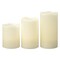 CANDLES SET OF 3 FLAMELESS IN COLR