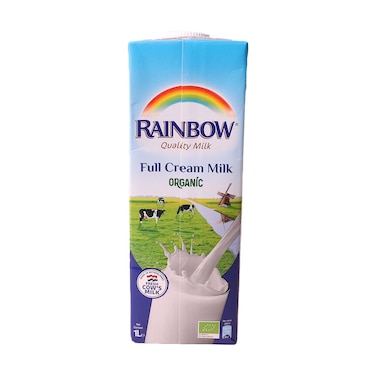 رينبوحليب عضوي  طويل لاجل كامل الدسم 1 لتر