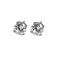 Caflon Fashion Sense White Stainless White Cubic Zirconia Earring, 5 mm