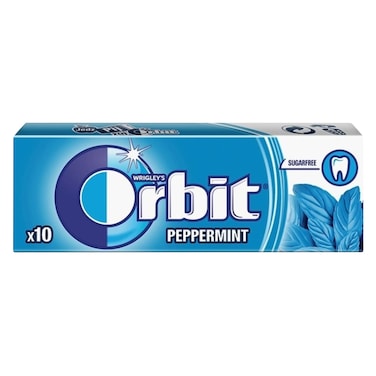 Wrigley&#39;s Orbit Sugar Free Peppermint Chewing Gum 14g (10 Pieces)