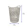 Strata, Tall Flexi Laundry Basket, Cool Grey Color, Made in UK
