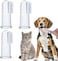 Vsell24 5Pc Pet Silicon Fingertip Toothbrush Ultrasoft Bpa Free Finger Brush For All Pets Clear