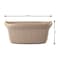 Turt Rounded Laundry Basket - Beige
