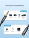 Vention 3.5mm Audio Mic Extension Cable, Headphone Extension Cable 4 Pole 3.5mm Audio Extension Cable Stereo Audio Cable, Gold Plated Interface Nylon Braided Cable, For Headset/TV/Laptop (1M)