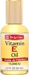 De La Cruz Vitamin E Oil For Skin, Face And Body 15,000 Iu, No Preservatives, Artificial Colors Or Fragrances, 2.2 Fl. Oz.