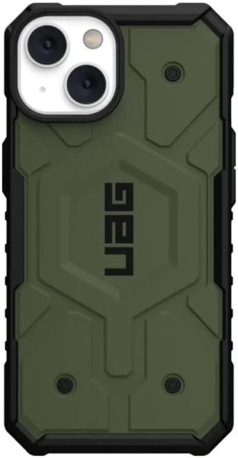 Urban Armor Gear Designed For iPhone 14 Case, 6.1&quot; Pathfinder Built-In Magnet Compatible With Magsafe Charging Slim Lightweight Shockproof Dropproof Rugged Protective Cover, Green Olive