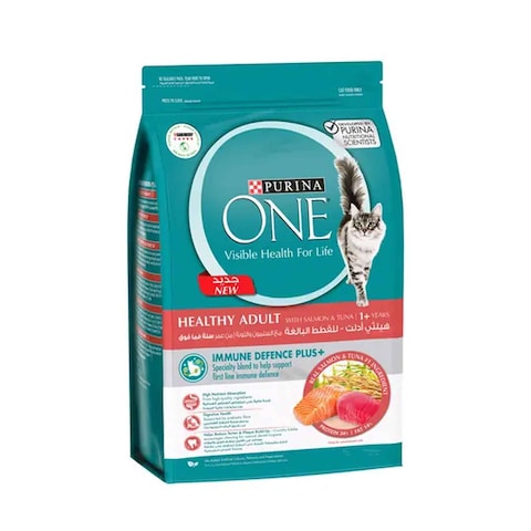 Purina One Healthy Adult Dry Cat Food With Salmon And Tuna 1.2kg