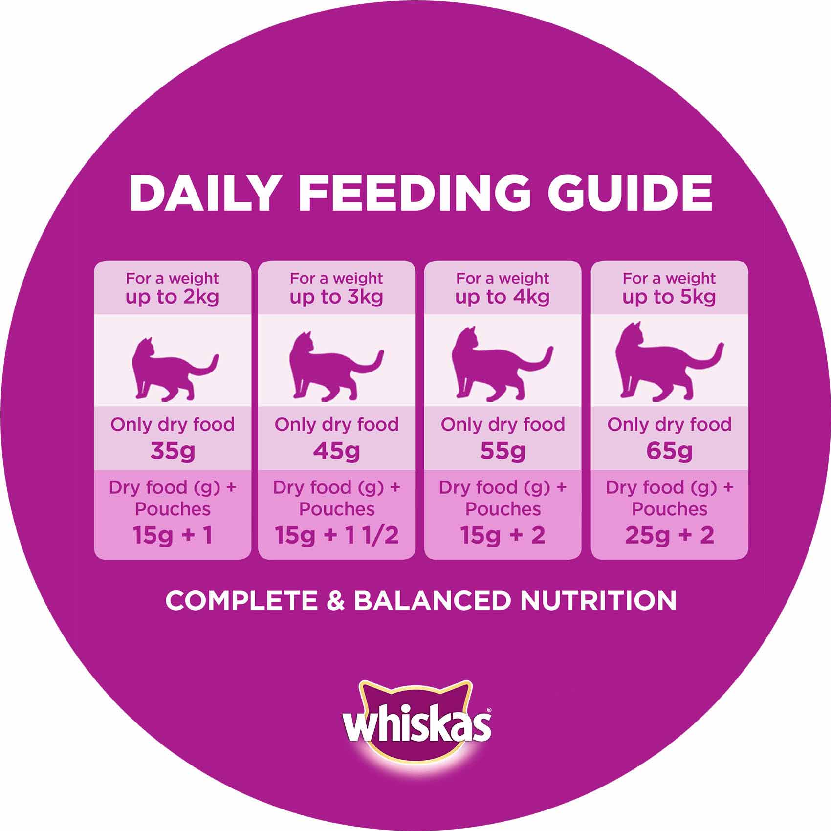 Whiskas Chicken Dry Cat Food Adult 1+ years 480g