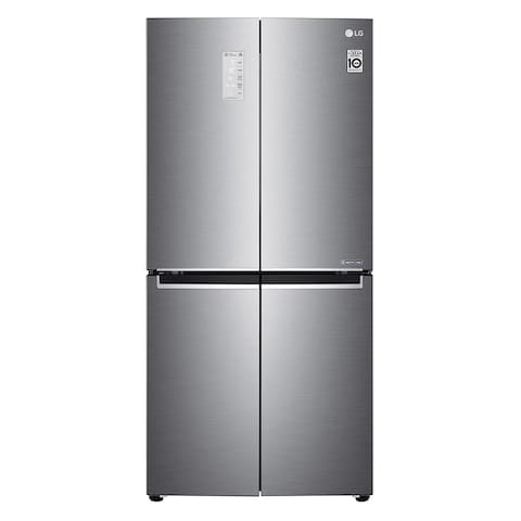 ثلاجة إل جي نوفروست 530 لتر فضي - GC-B22FTLFL