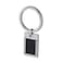 Guy Laroche Stainless Steel Key Holder For Men, Silver &amp; Balck, 4TX407AV