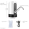 Pudhoms Stainless-Steel Plastic USB Charging Universal Fit Automatic Electric Pump 5 Gallon Water Dispenser, White