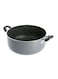 Delcasa Non-Stick Aluminum Casserole Grey/Black 28centimeter