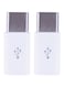Generic 2-Piece Type-C Male To Micro USB Female Converter Adapter, White