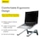 Baseus Laptop Stand for Desktop, Adjustable Ergonomic Portable Holder,4-Gear Adjustable Compatible with 9-15.6 inch Laptops, Space Gray