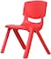 Rbwtoys Plastic Kids Chair, Durable And Lightweight, 28cm Height Seat, Indoor Or Outdoor Use For Boys Girls Aged 2+ RW-17109, Red