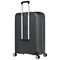 Eminent Hard Case Large Checked Travel Bag Luggage Trolley Polypropylene Lightweight 4 Quiet Double Spinner Wheels Suitcase With TSA Lock B0002 Gray