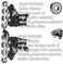 EASY FUTURE Inline Skates Adjustable Size Roller Skates with Flashing Wheels for Outdoor Indoor Children Skate Shoes Including Full Protective Gear Set Black Small (31-34)