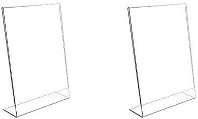 Generic Gold Leaf Acrylic Display Stand Tent Card Holder, A4 Portrait Size (Premium Quality) Set Of 2