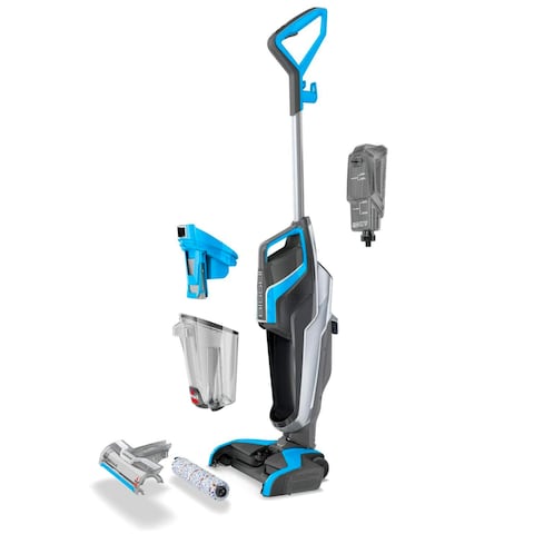 Bissell Crosswave 3-In-1 Multi-Surface Upright Vacuum Cleaner (Black &amp; Blue) Bism-1713.