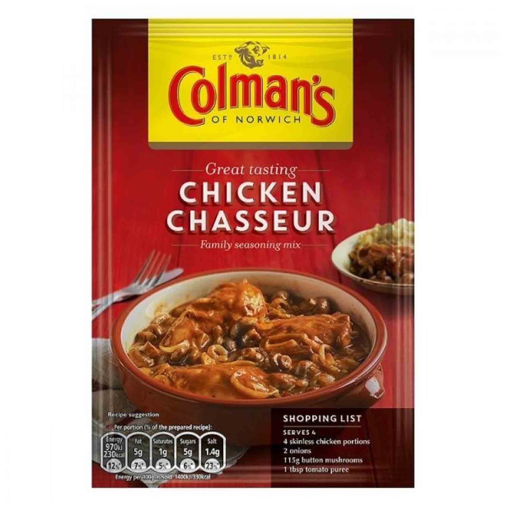 Colman&#39;s Chicken Chasseur 43 Gram