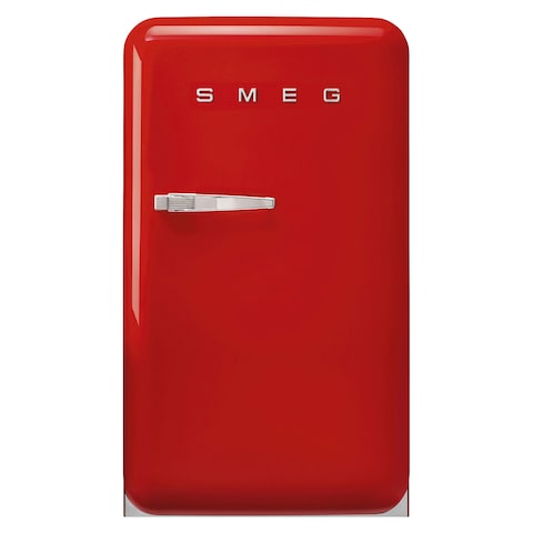 Smeg 50&#39;s Style Aesthetic Single Door Refrigerator FAB10HRRD5 135L Red