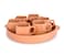 ARK Square Clay 6 Piece Cup Set with Tray - Elegance for Every Sip