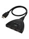 Generic - 3-In-1 HDMI Switch Splitter With Cable Black