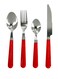 Delcasa 16-Piece Cutlery Set Silver/White
