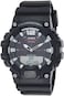 Casio - Men's Black Dial Resin Band Watch - Hdc-700-1Avdf, Analog-Digital Display