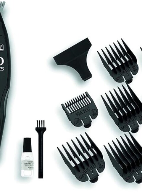 WAHL - 100 Series Professional Rechargeable Electric Hair Trimmer Black 0.25centimeter